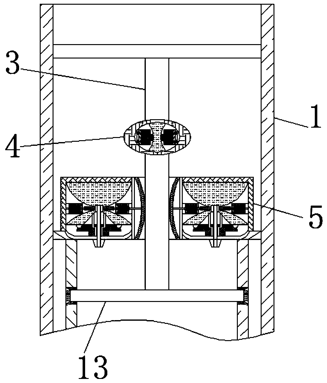 Device for using work temperature to replenish rock hydraulic device with oil