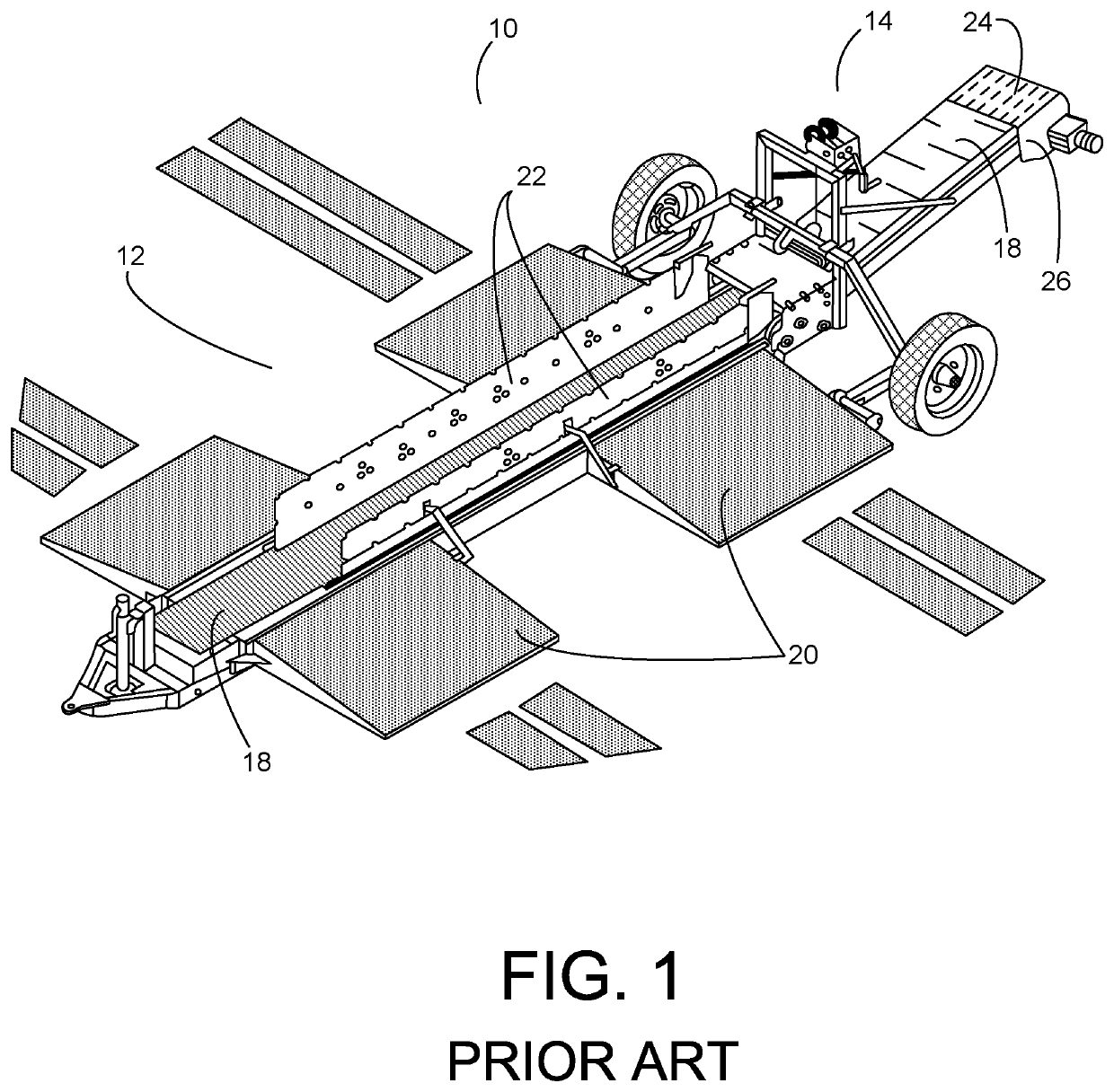 Drive over conveyor for peanuts