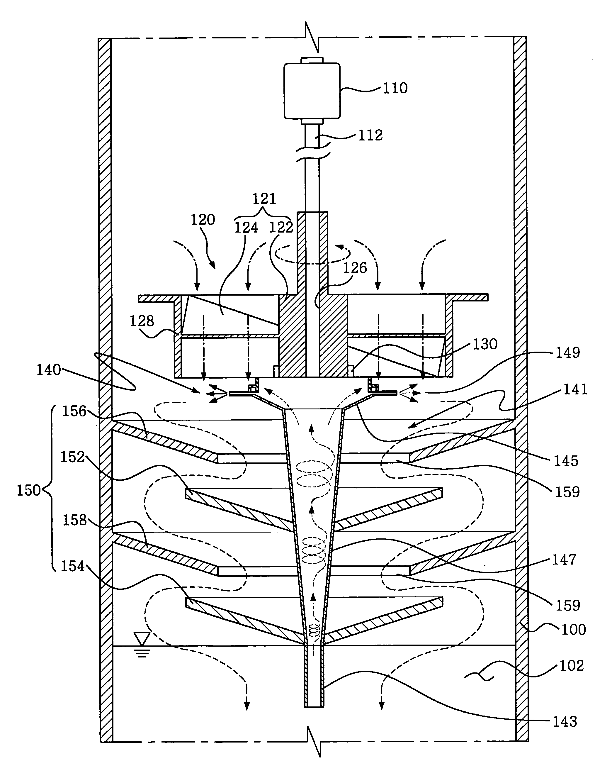 Wet type air cleaner