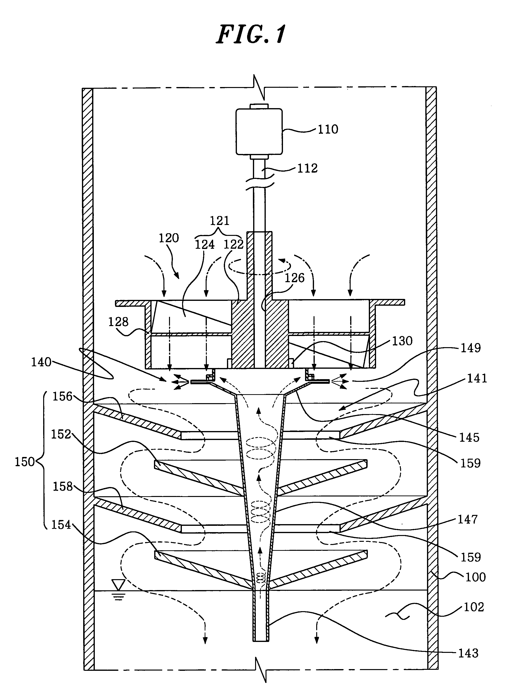 Wet type air cleaner