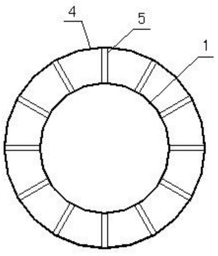 Overturn-preventing wind generating set foundation ring well stressed