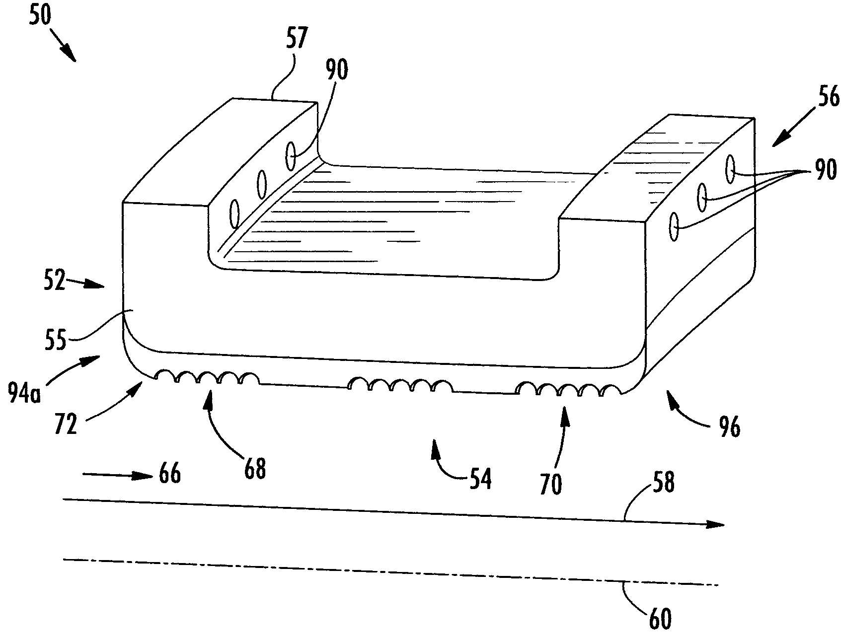 Ring seal for a turbine engine