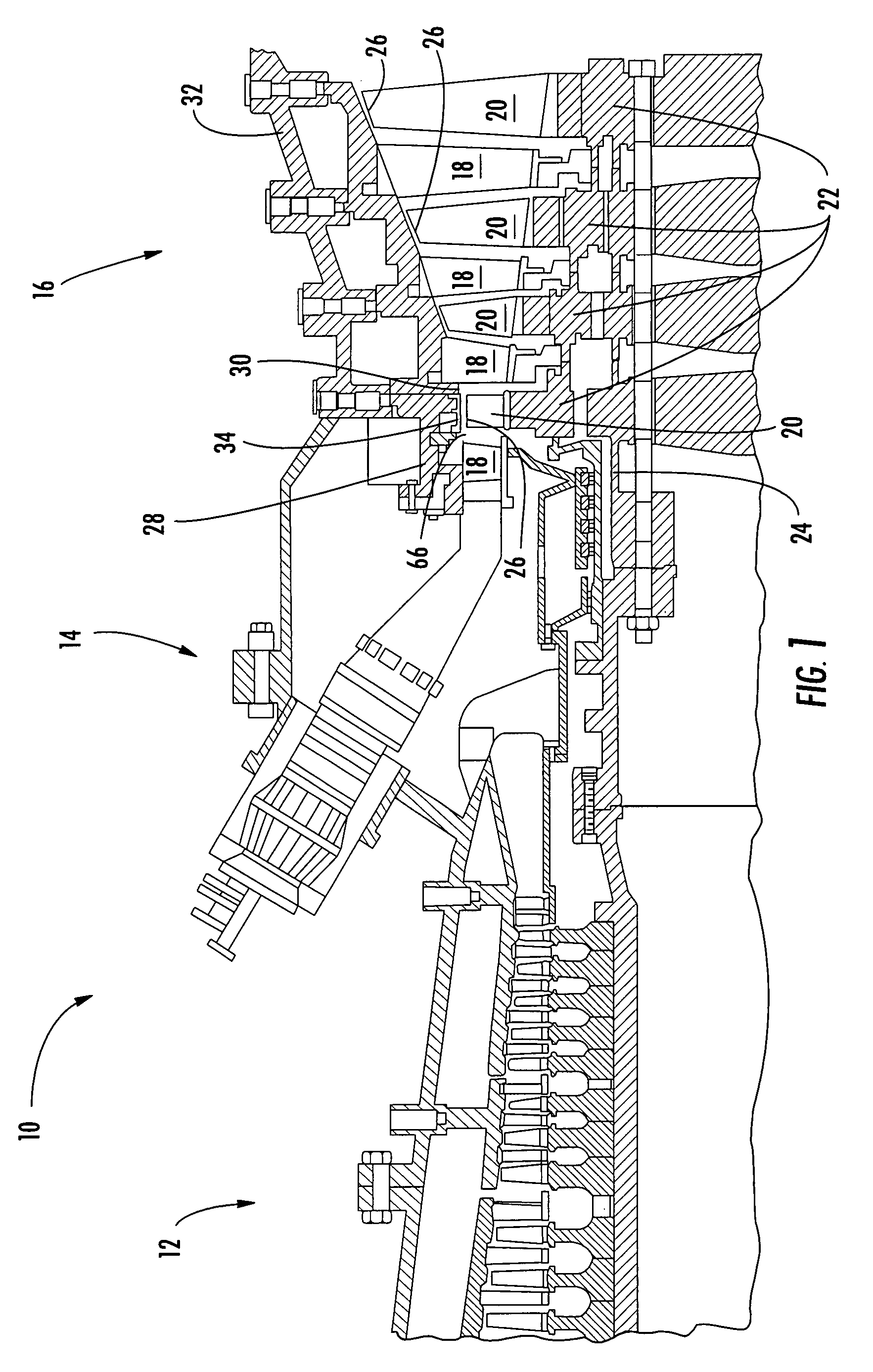 Ring seal for a turbine engine