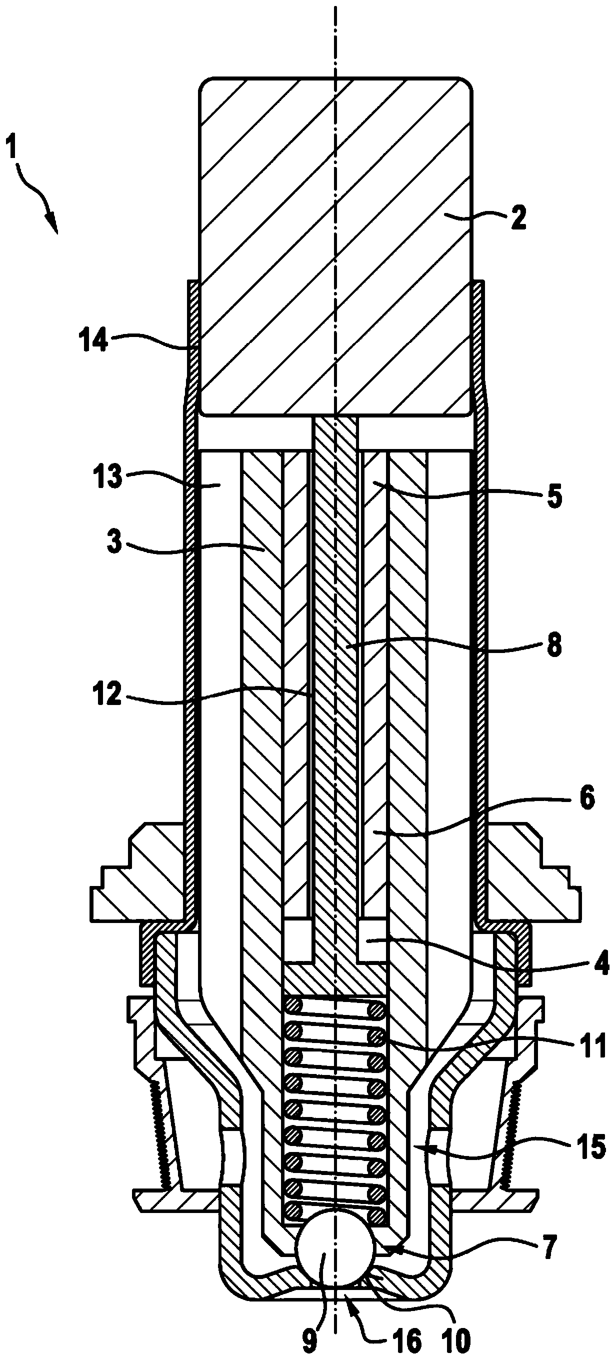 Solenoid valve having adjustable spring force