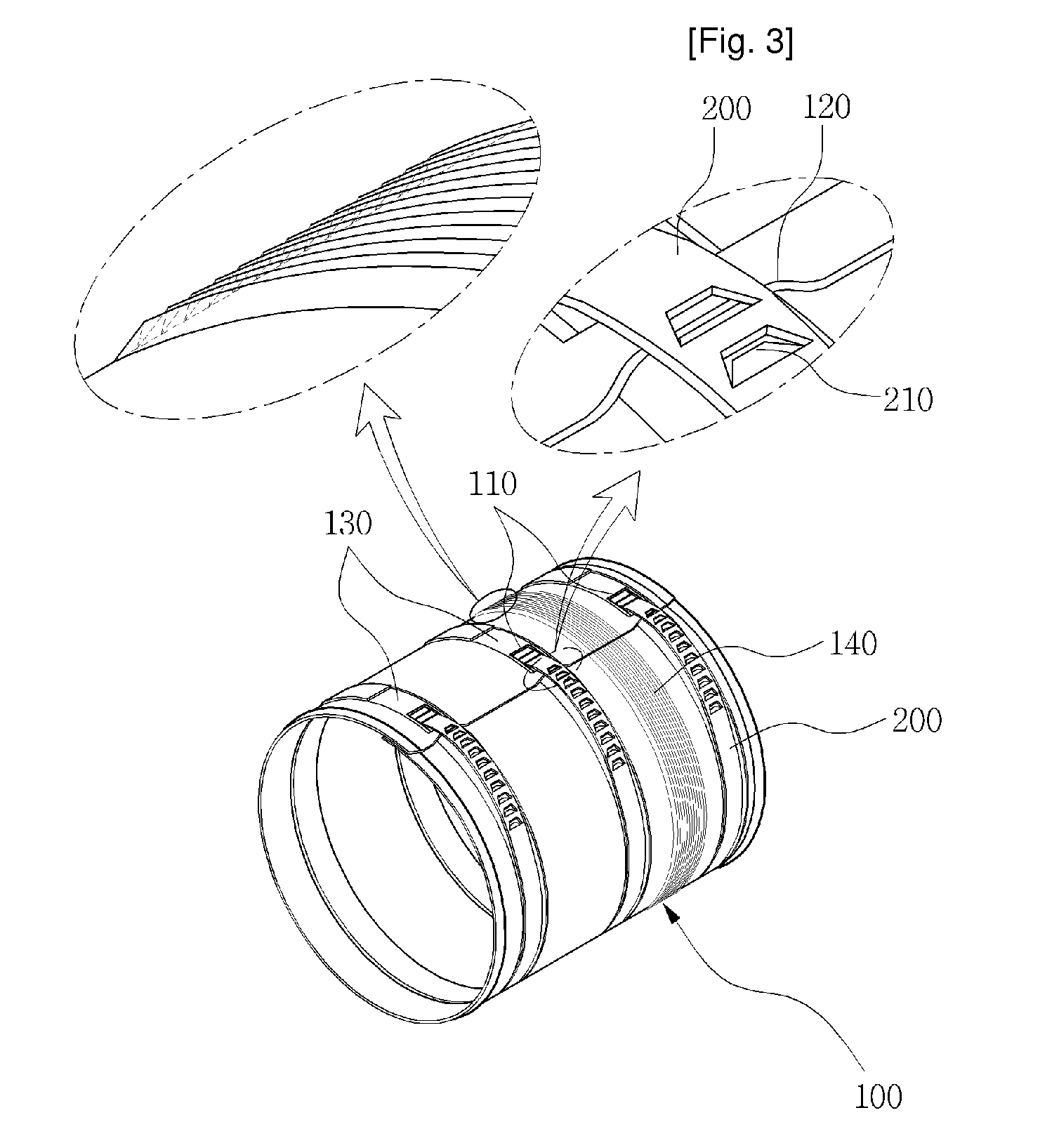 Reinforcing Materials For Repairing Underground Water Pipeline Without Excavation And Method For Repairing Thereof