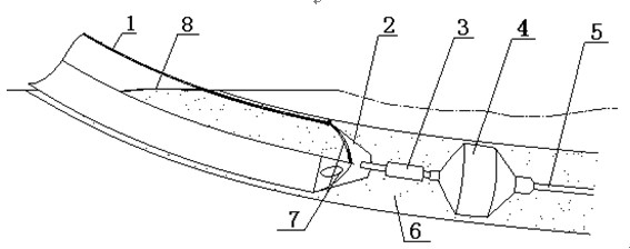 Flexible pipe assisted type pipeline returning method