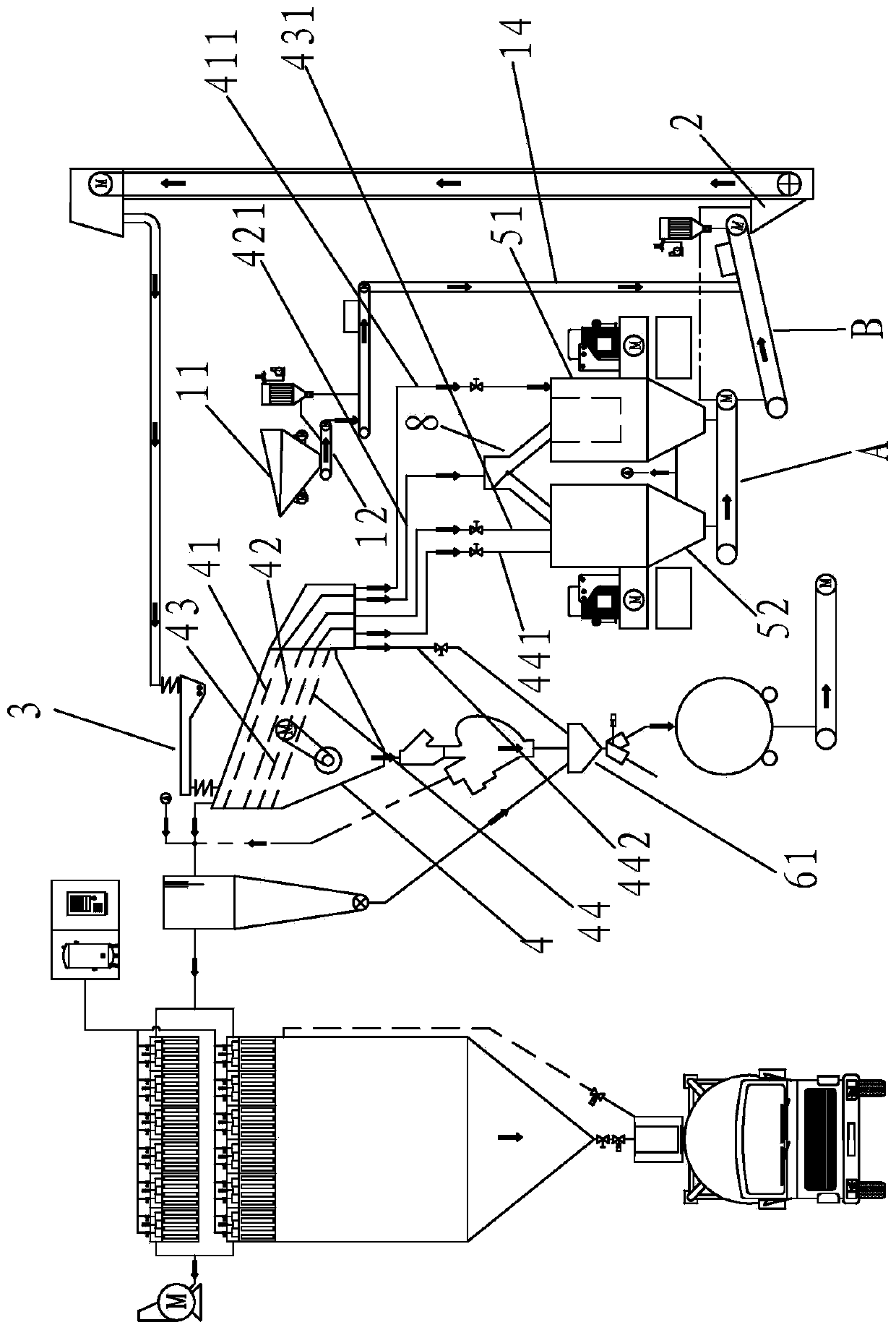 Selective crushing sand making process after mixed aggregate pre-screening