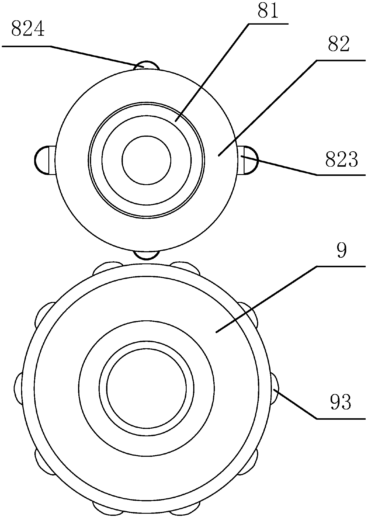 Seamless impact shorts and driving mechanism of seamless sewing machine