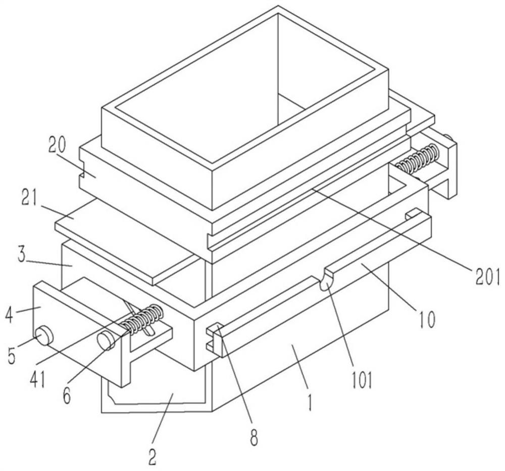 Waste box for collecting metal chips