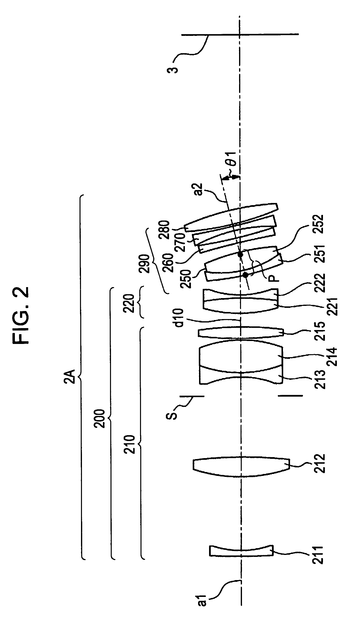 Tilt lens system and image pickup apparatus