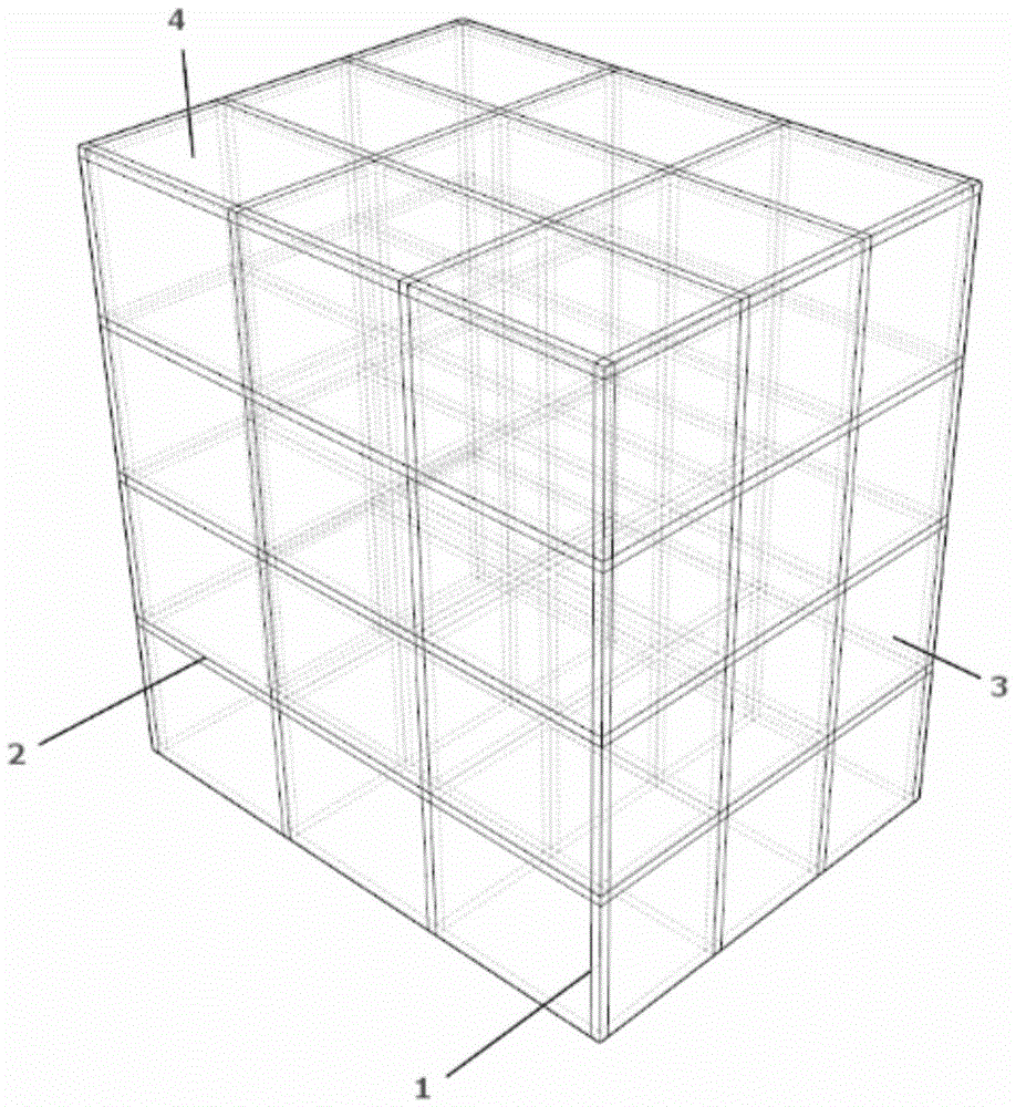 Prefabricated concrete wallboard and wallboard structural system constructed through prefabricated concrete wallboards and provided with hidden frame