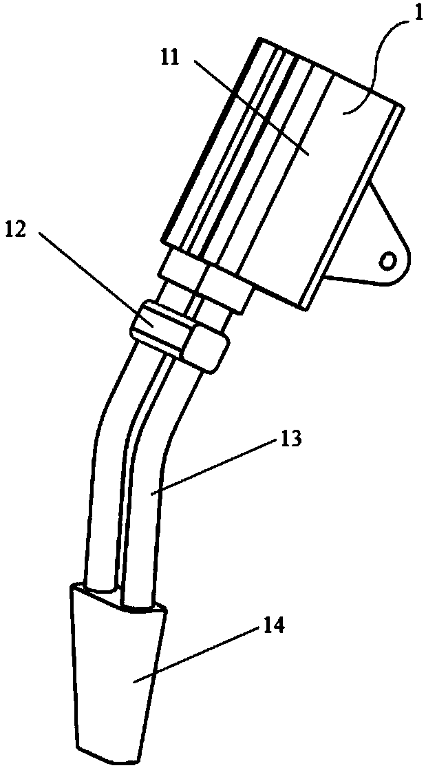 Welding gun system suitable for medium thick plate welding and welding method