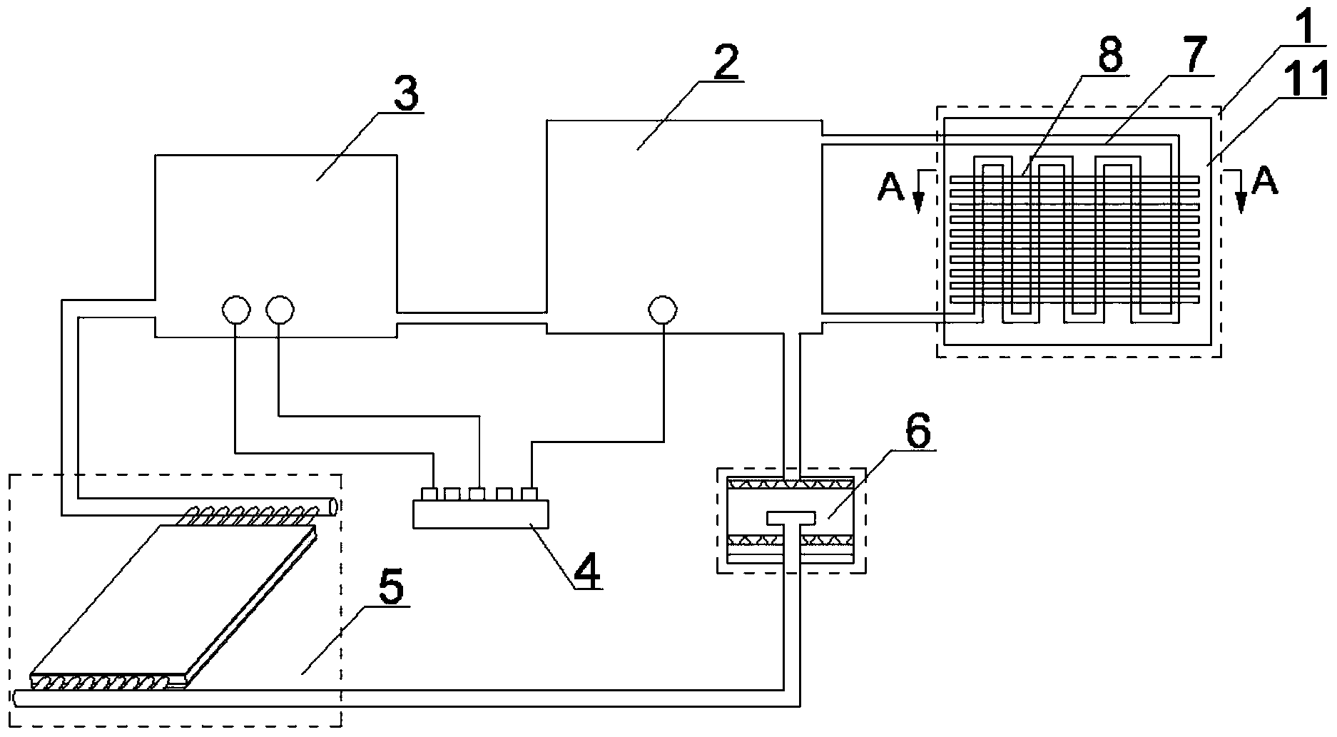 Solar energy floor heating system based on heat conduction graphite film