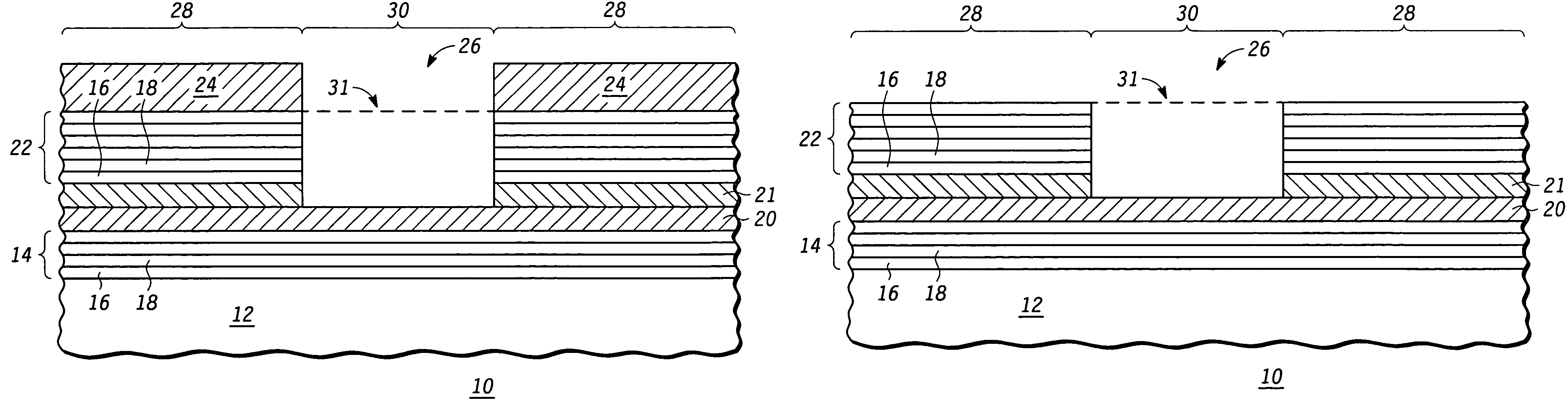 Reflective mask useful for transferring a pattern using extreme ultra violet (EUV) radiation and method of making the same