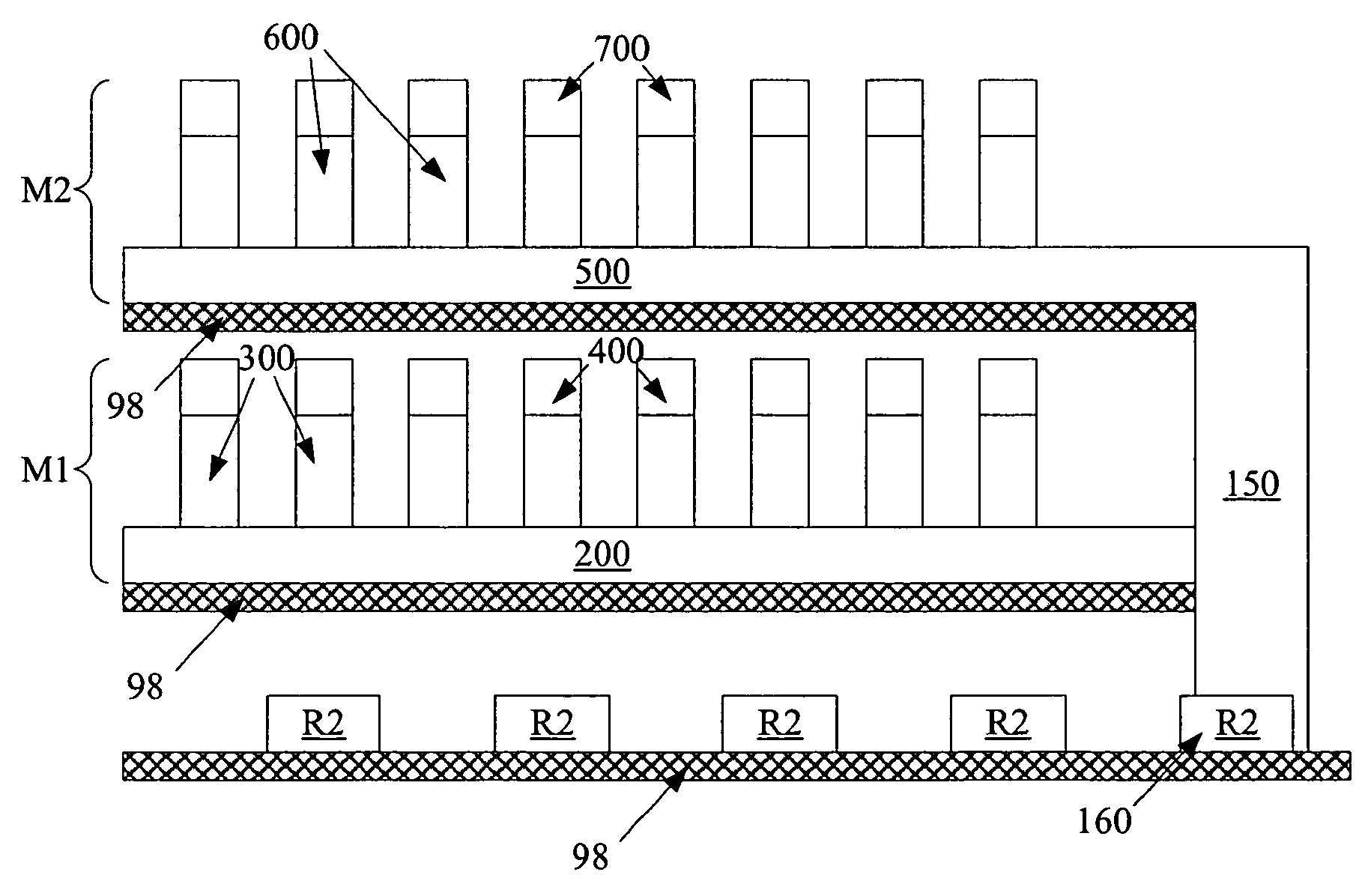 Method for reducing dielectric overetch when making contact to conductive features