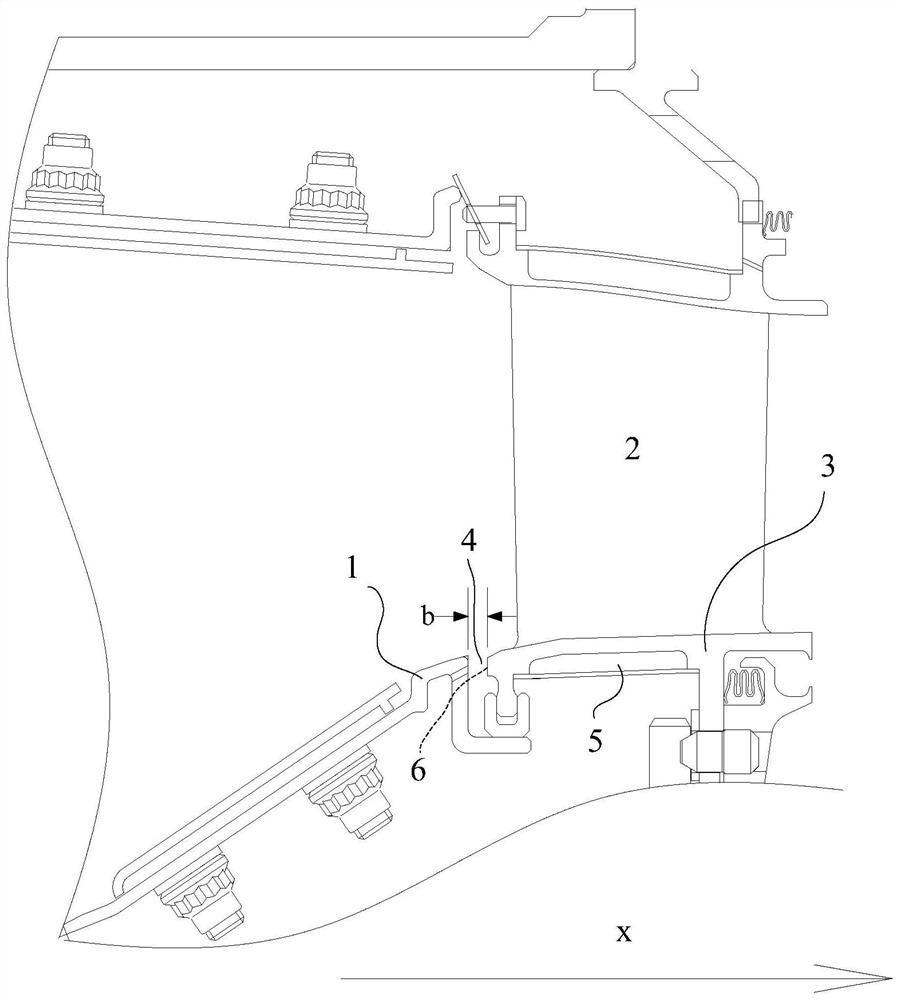 Cooling structure suitable for high-pressure turbines of gas turbines