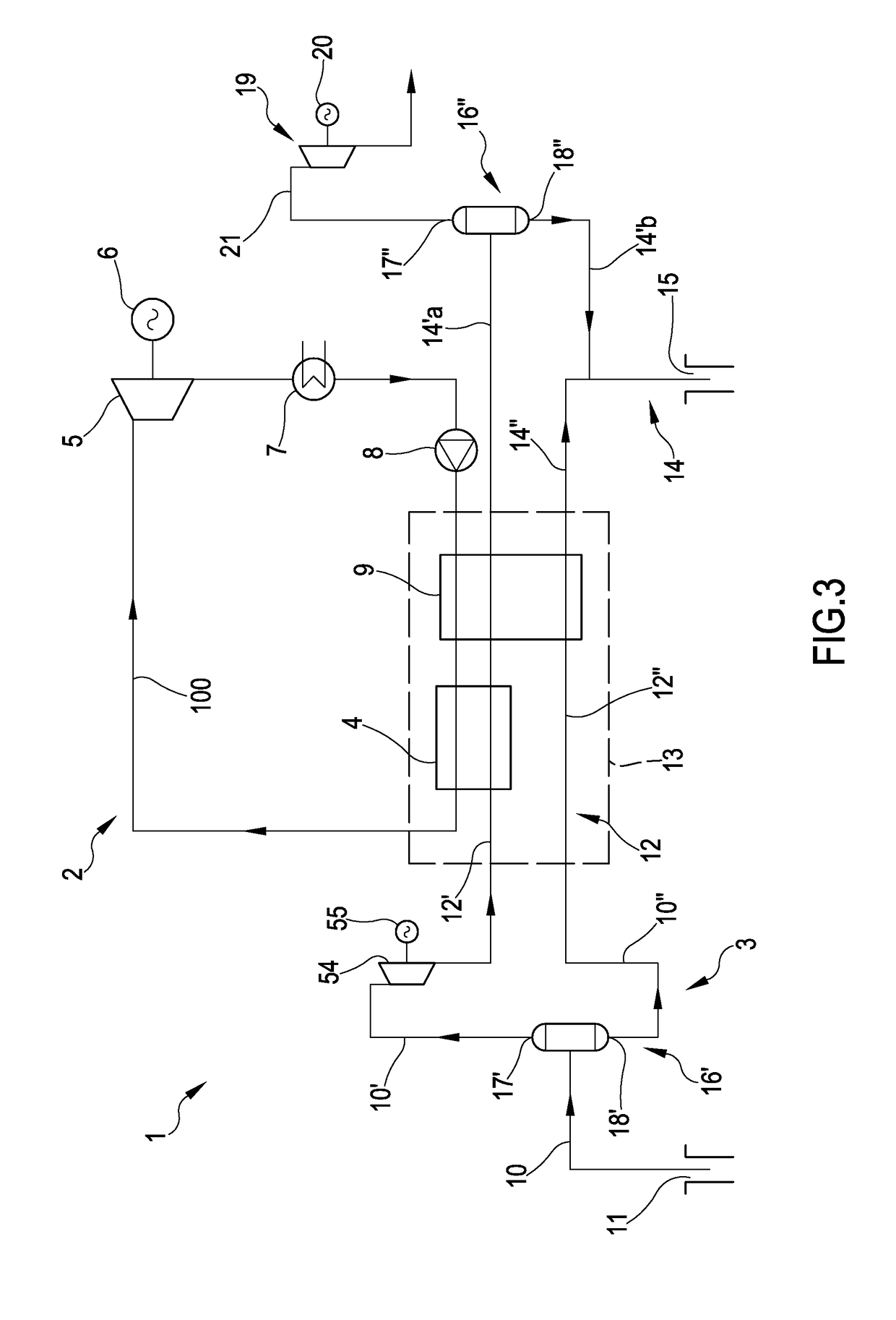 Orc binary cycle geothermal plant and process