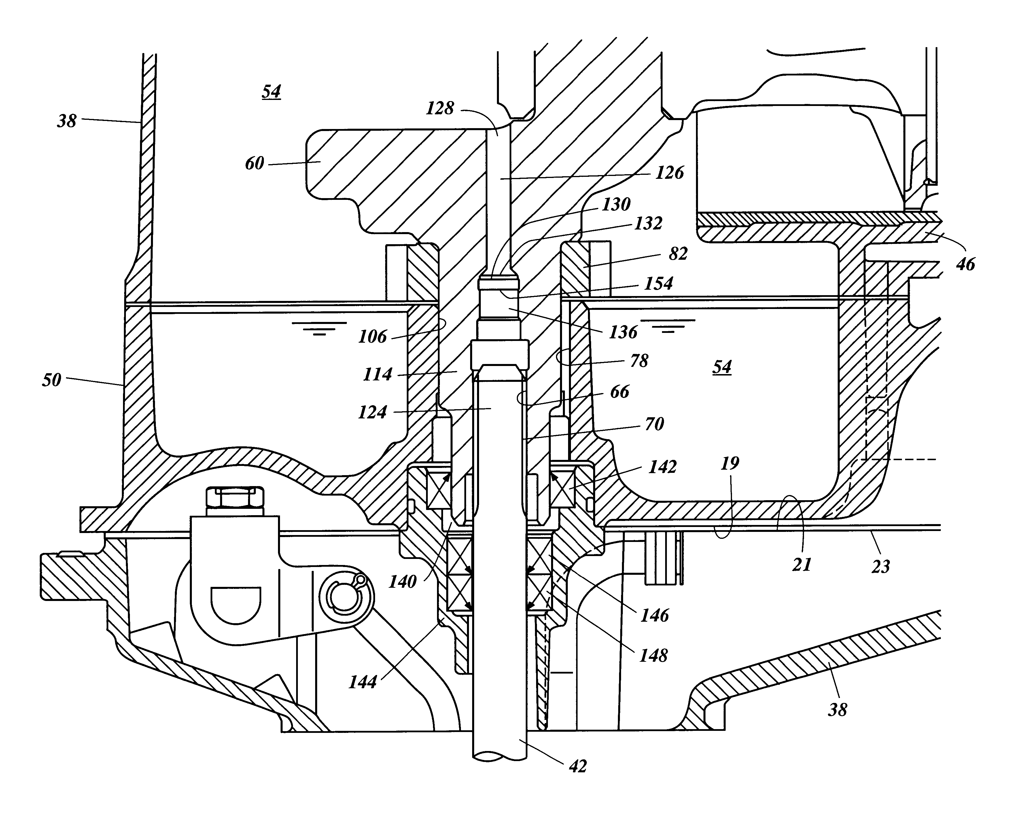 Lubrication system for outboard motor shaft coupling