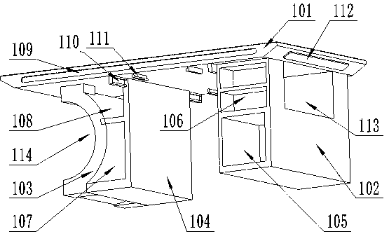 A multifunctional desk