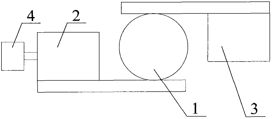 Titanium rod peeling and polishing device