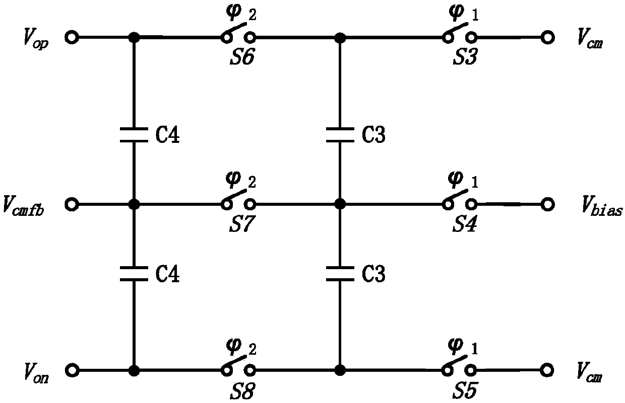 Switched capacitor common mode feedback structure