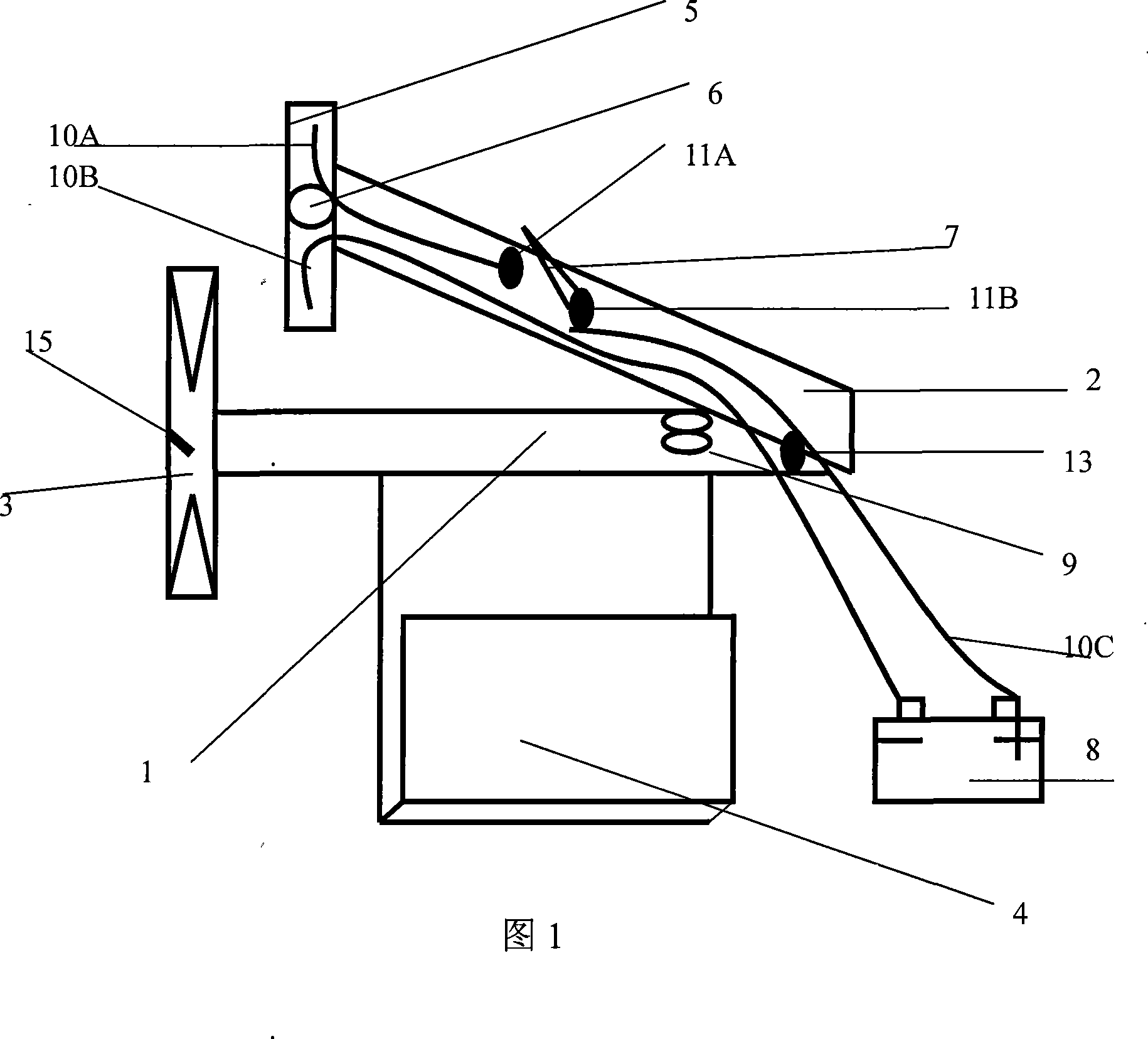 Plastic bag bagging device