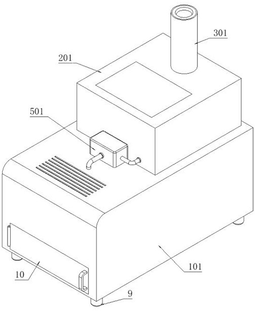 Extracting solution dehydration device for processing ginkgo biloba extract