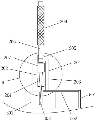 Cutting device for stone-plastic floor paving site and using method