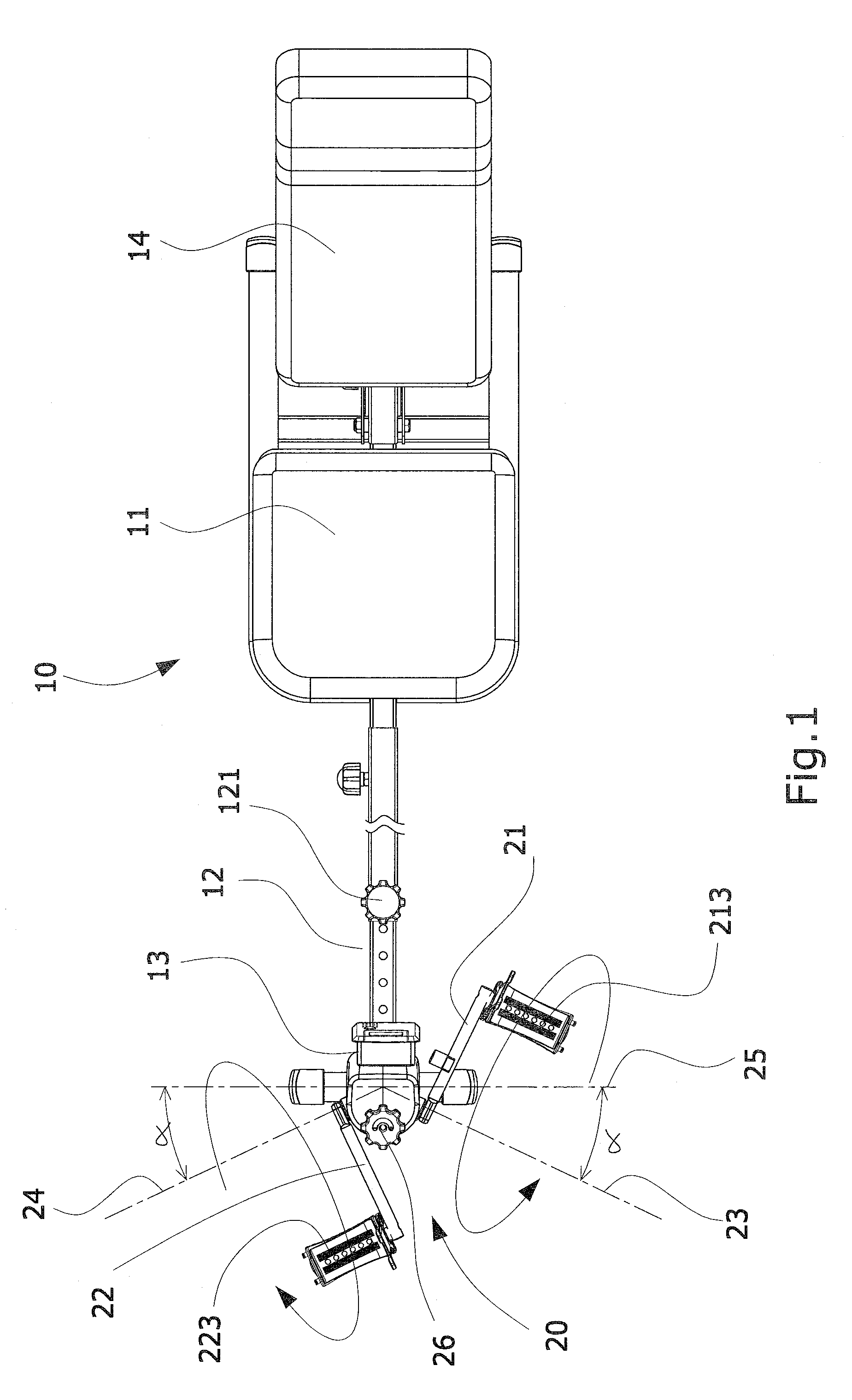 Crossover exercise recumbent bike