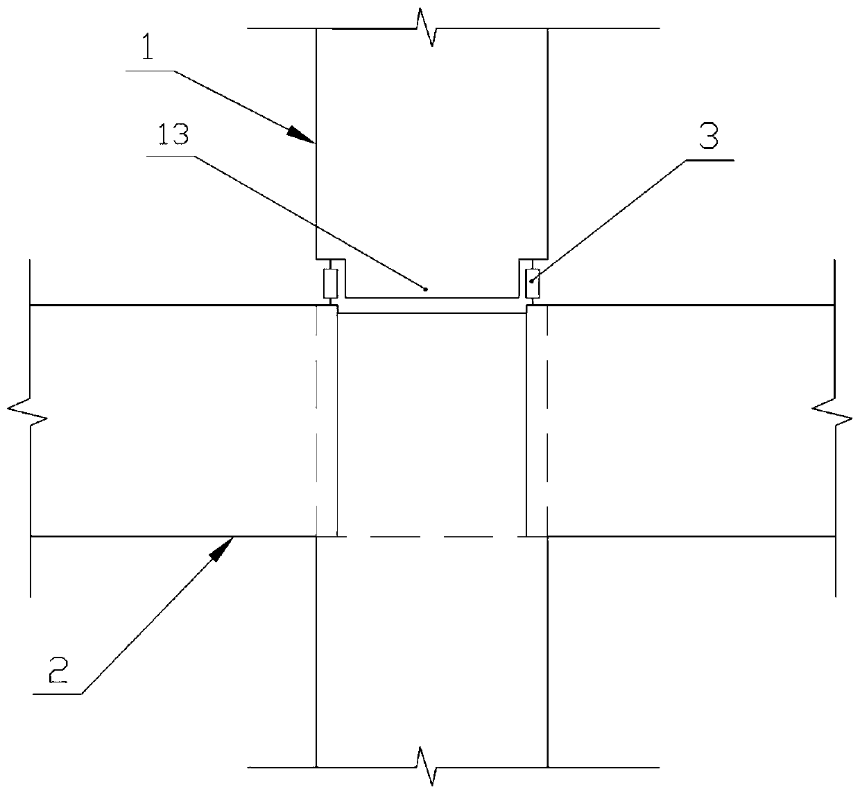 Fabricated concrete frame joint and construction method thereof