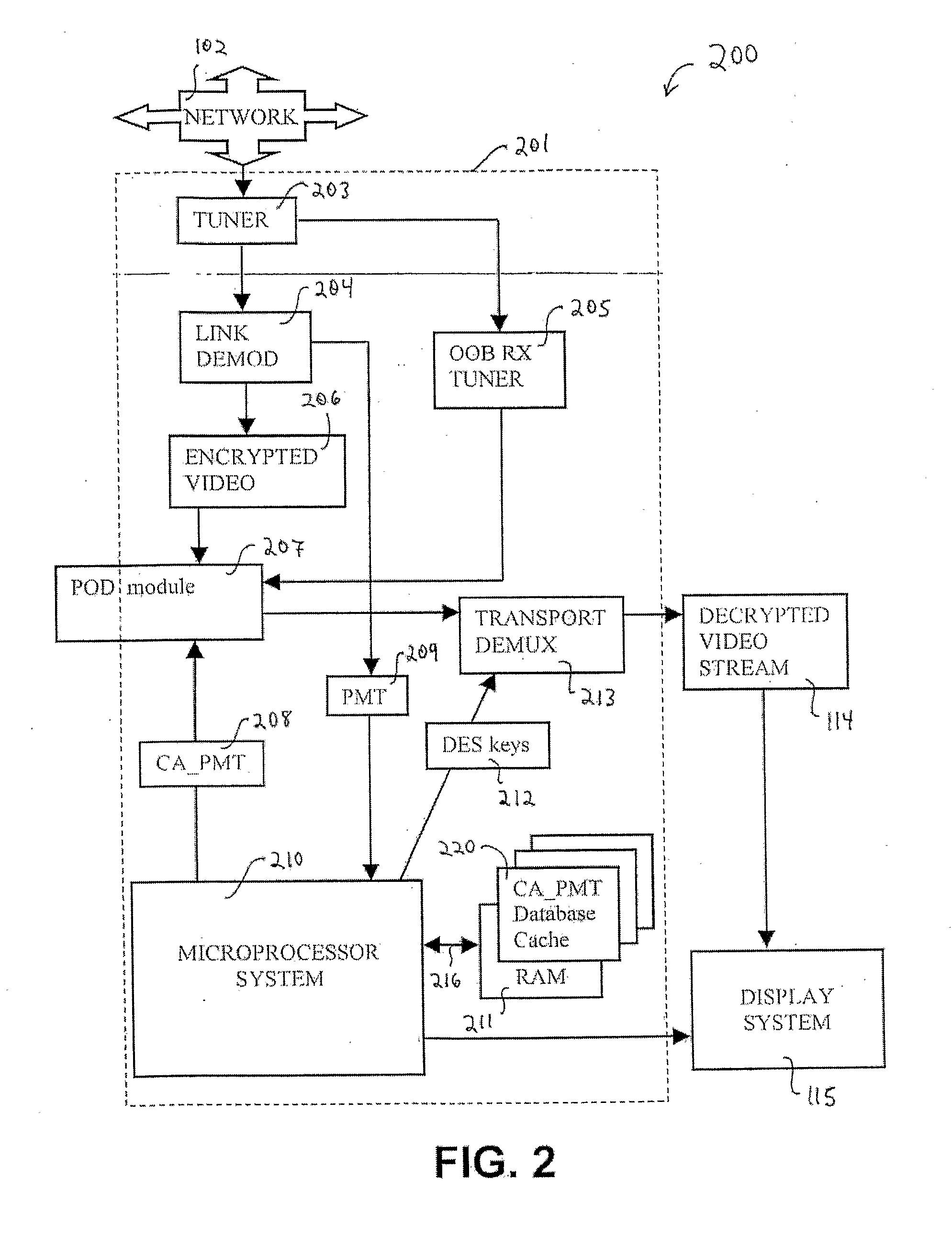 Method and apparatus for caching access information for faster digital cable tuning