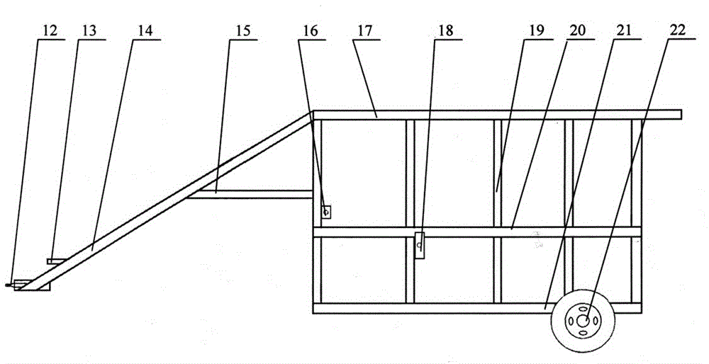 Traction-type straw feed picking, kneading, bundling and bagging machine