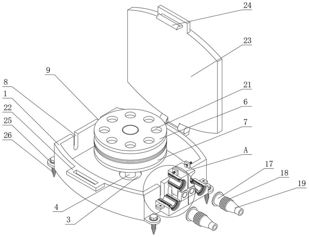 Storage device of computer communication network cables