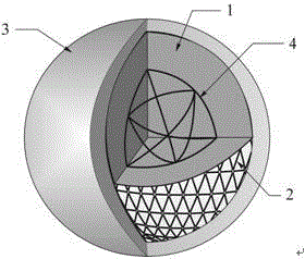 Compound rubber ball shock absorption support for bridge