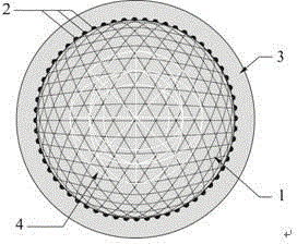 Compound rubber ball shock absorption support for bridge