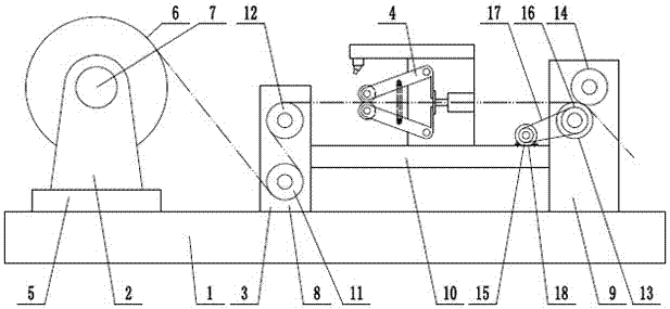 Film gluing device