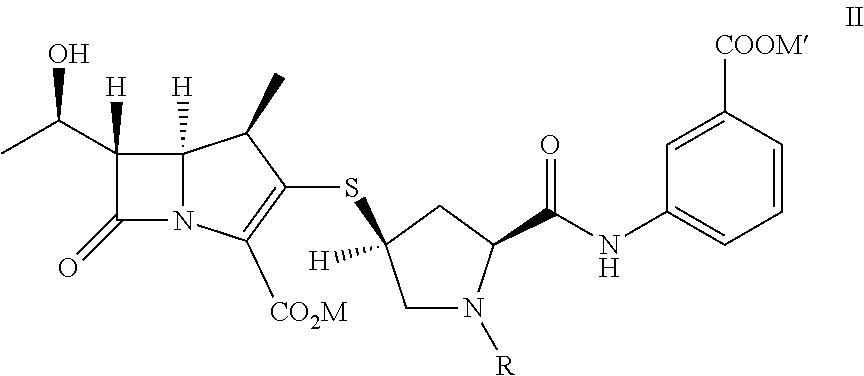 Process for the preparation of carbapenem using cabapenem intermediates and recovery of cabapenem