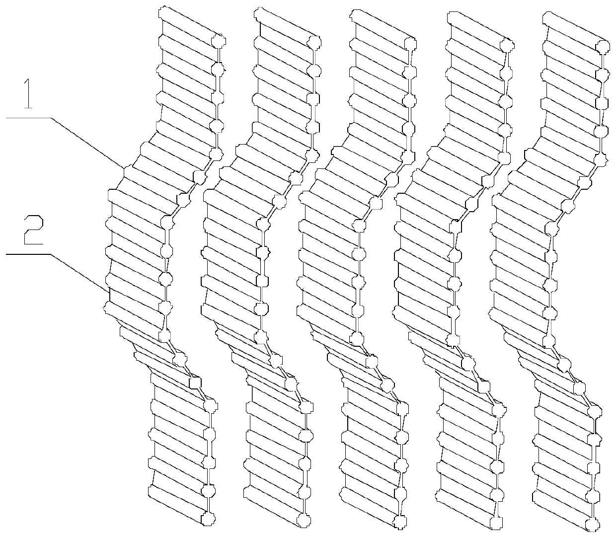 Demisting and cooling integrated heat exchange tubes, demisting and cooling integrated heat exchange device and application thereof