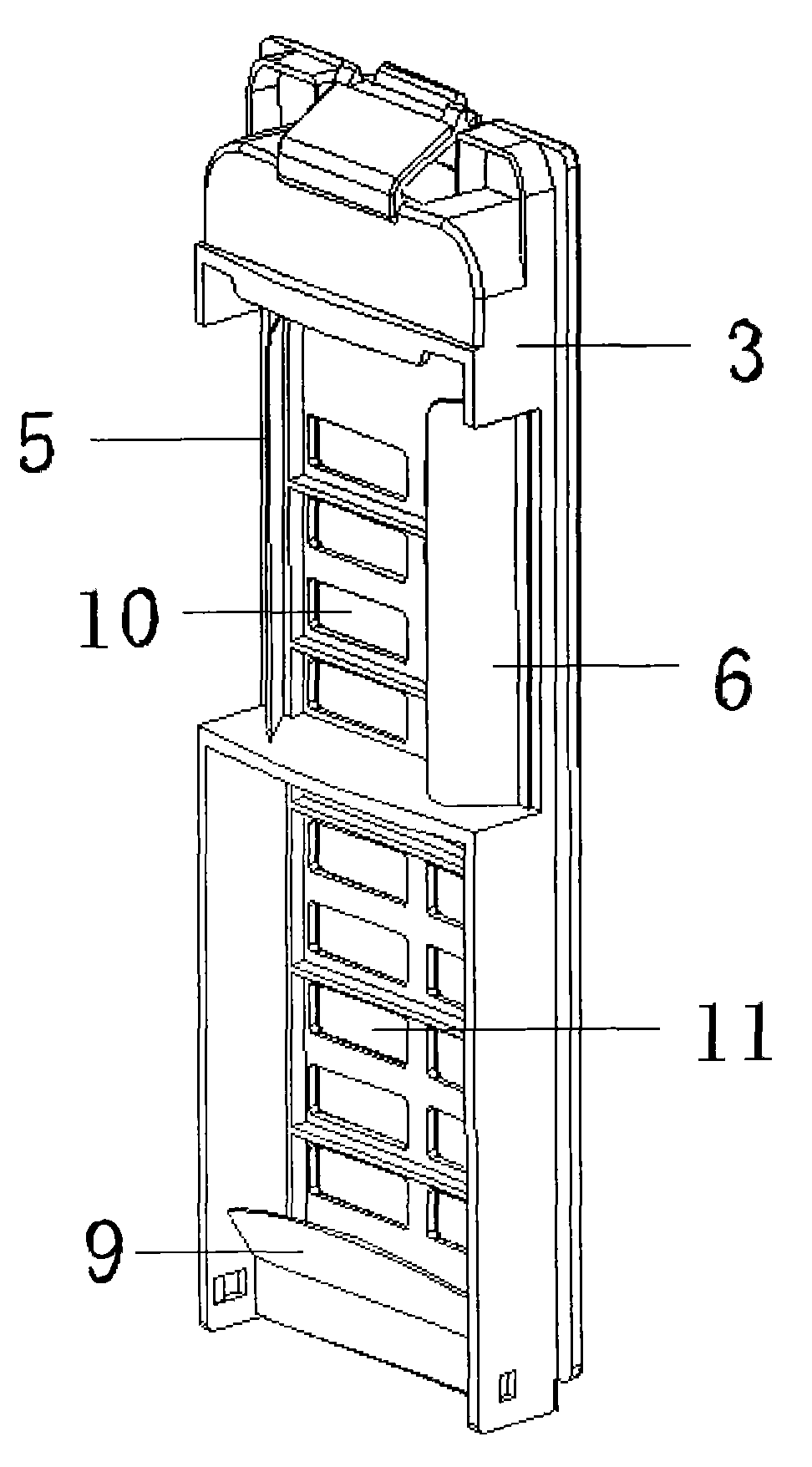 Omnidirectional filtering device for washing machine