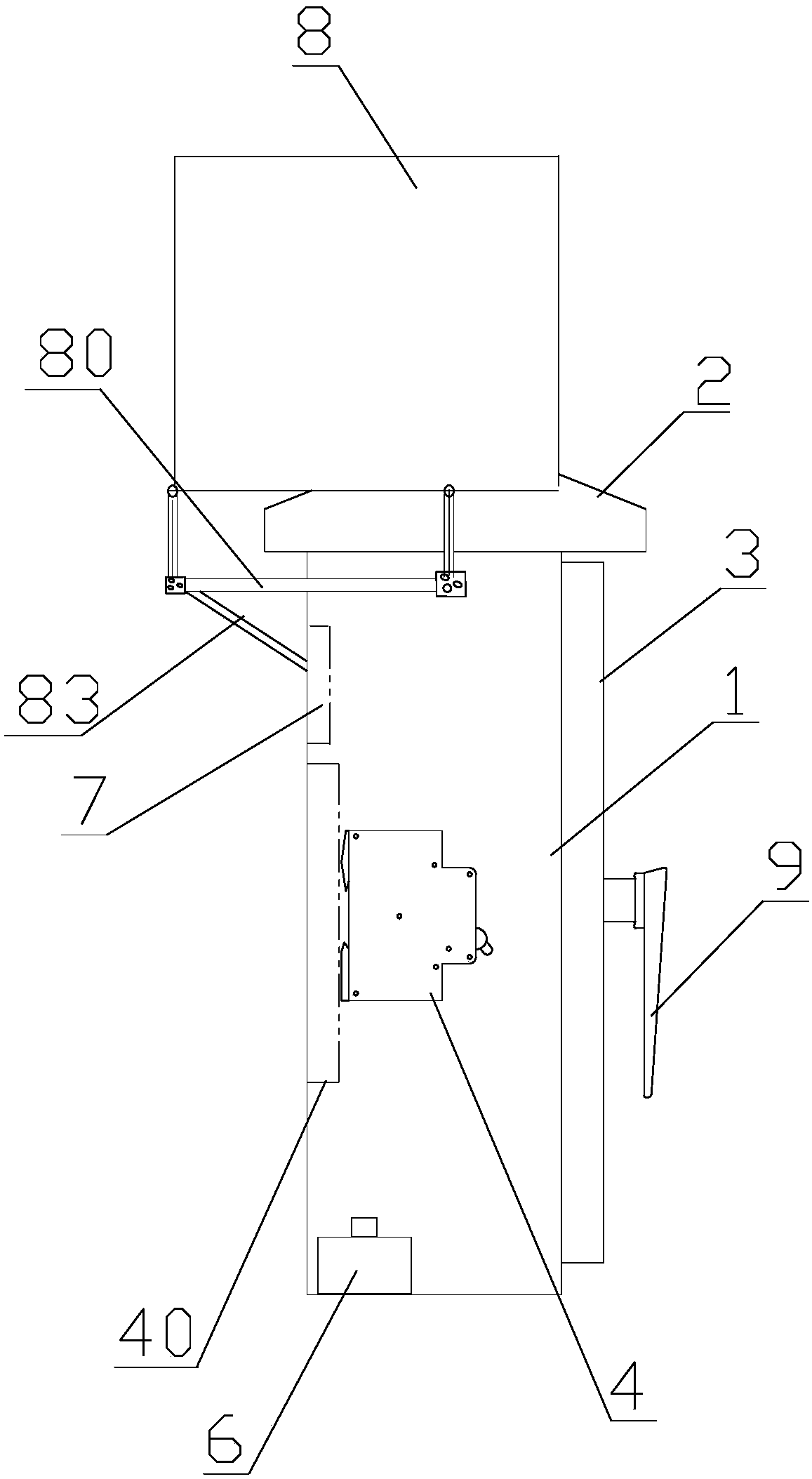 Mobile solar three-level terminal box