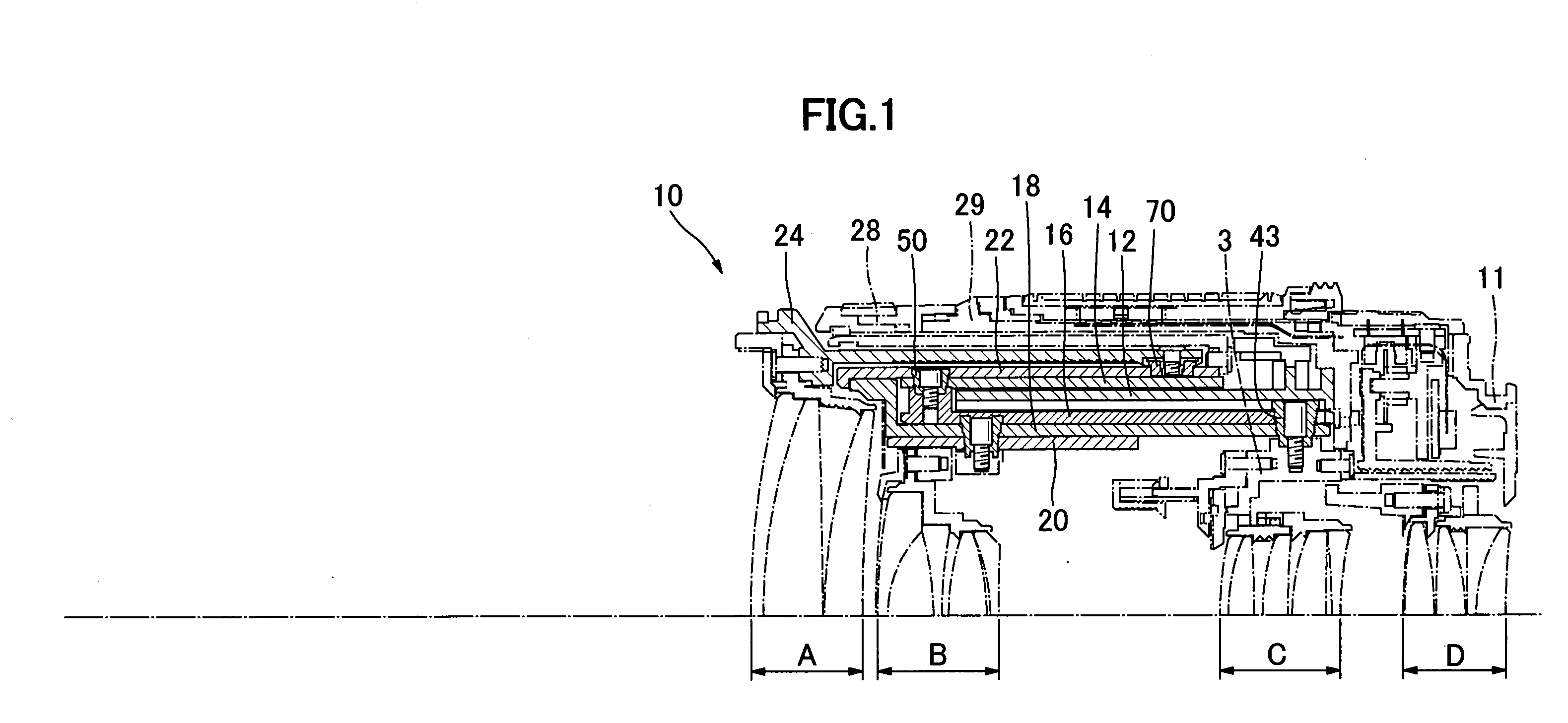 Inner focusing zoom lens barrel