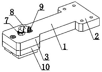 Liquid leakage recovery type agricultural fan-shaped nozzle rotary adjusting device