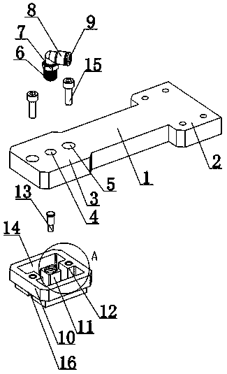 Liquid leakage recovery type agricultural fan-shaped nozzle rotary adjusting device