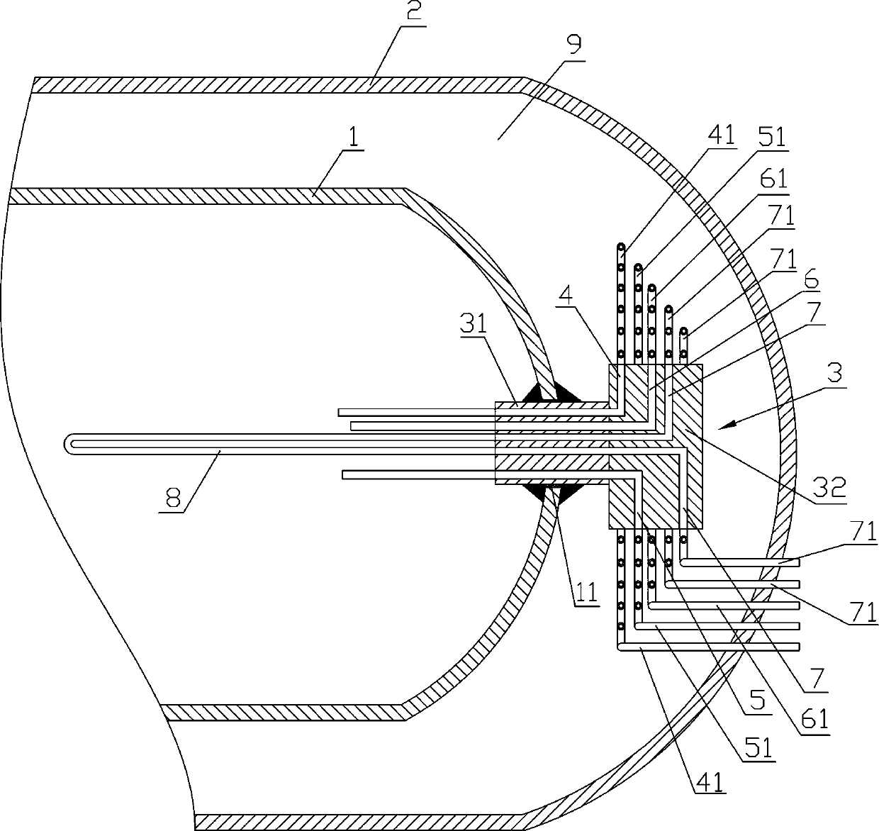 Deep-cooling high-pressure hydrogen storage bottle