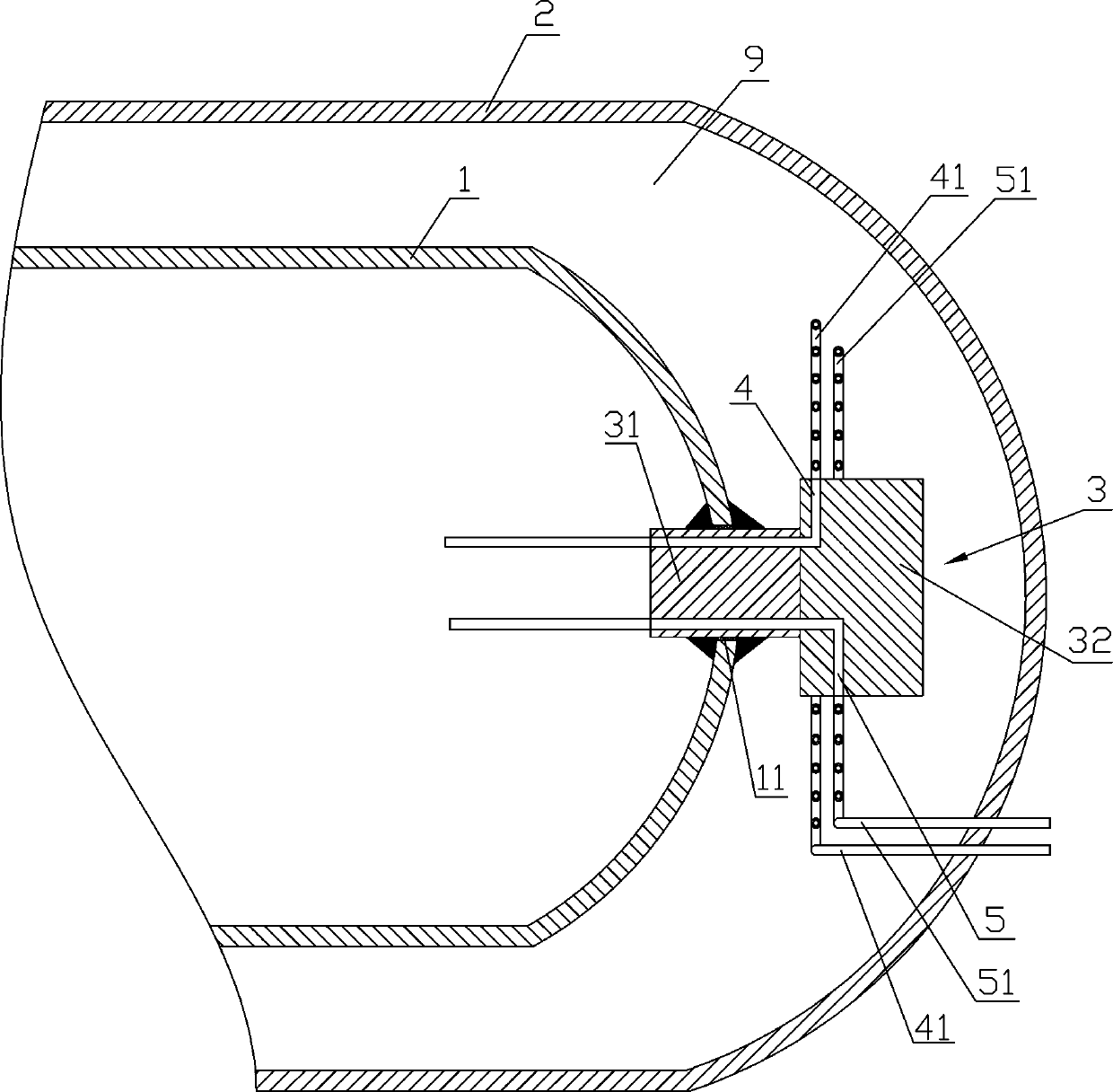 Deep-cooling high-pressure hydrogen storage bottle