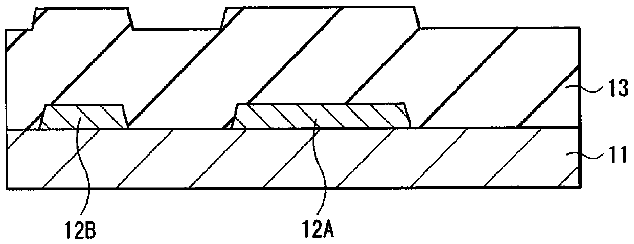 Thin film transistor, method of manufacturing thin film transistor, display and electronic device