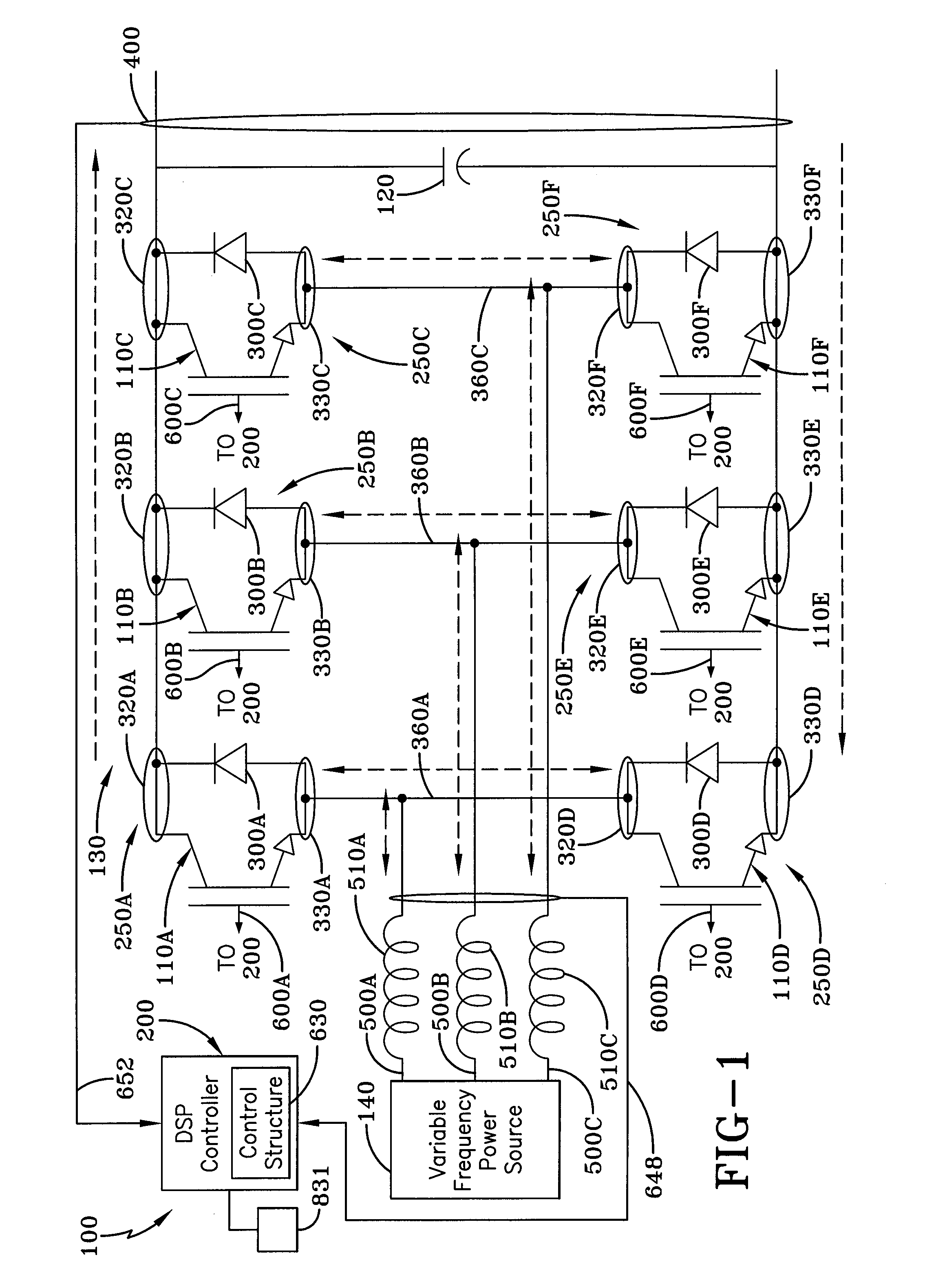 Poly-phase ac/dc active power converter