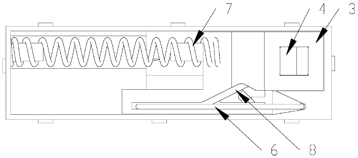 Self-locking connecting device and electronic facility with self-locking connecting device