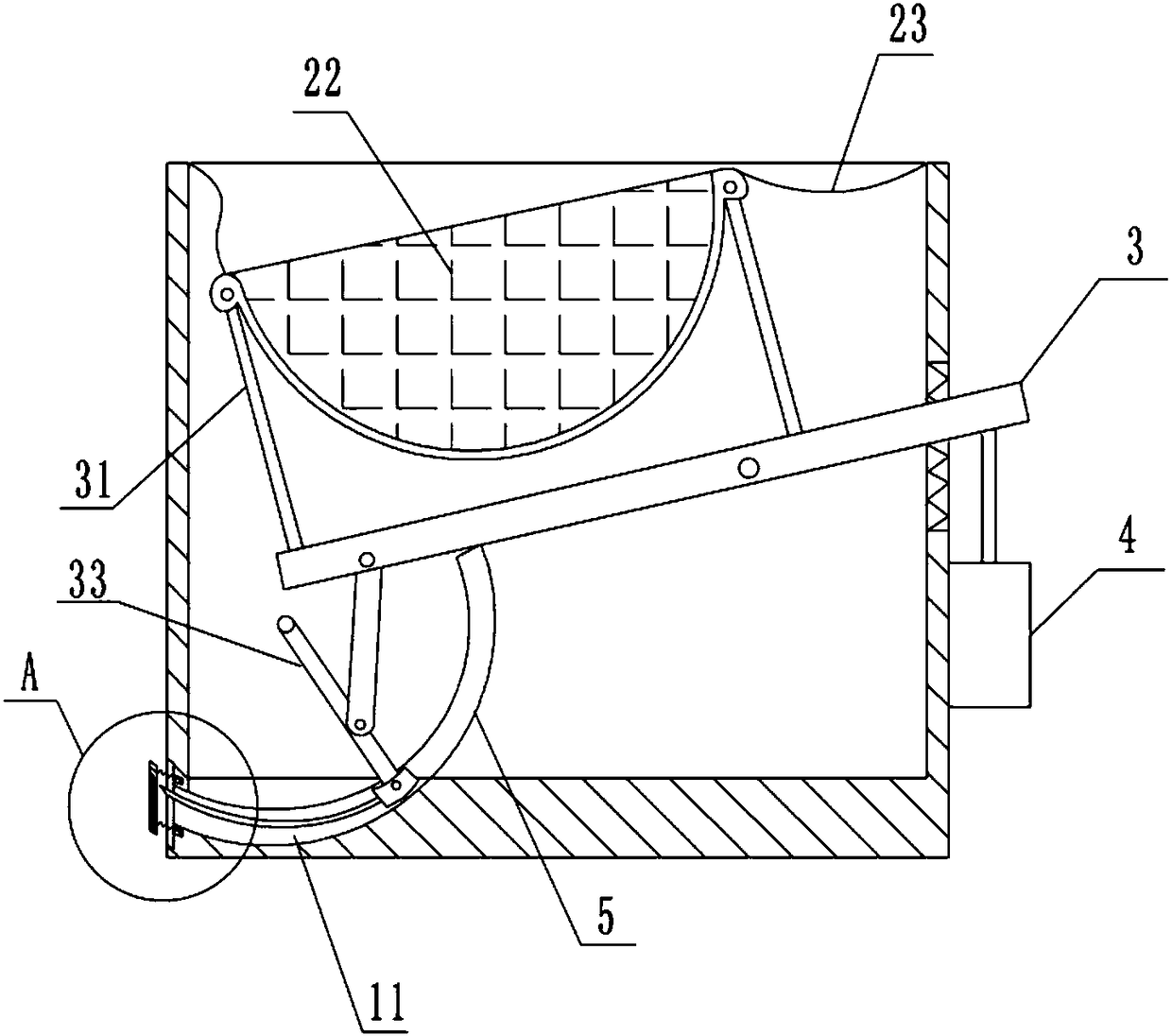 Soybean milk skin producing device