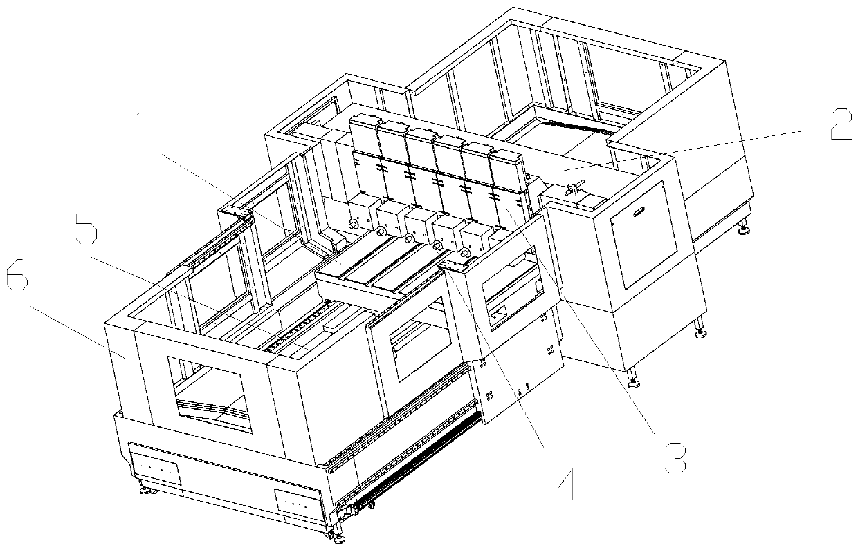 Numerical control gantry needle groove milling machine